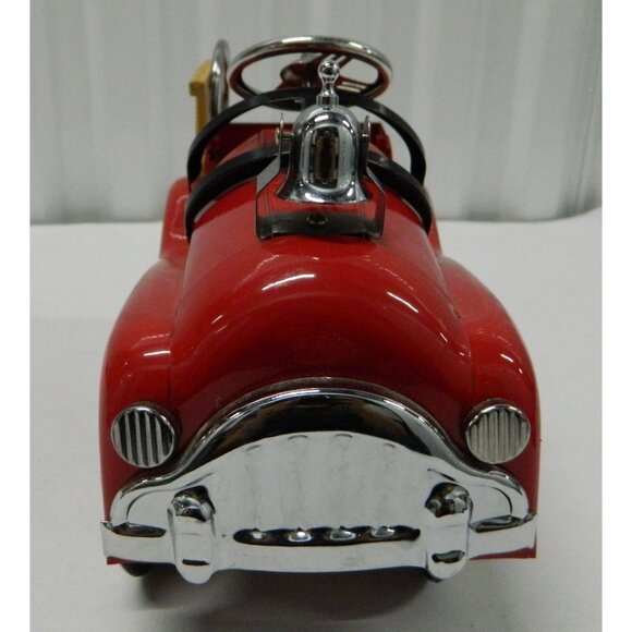 Christmas Farm Decor Red Metal Pedal Car "The Chief" Fire Truck Dept. Flower Pot - Picture 6 of 11